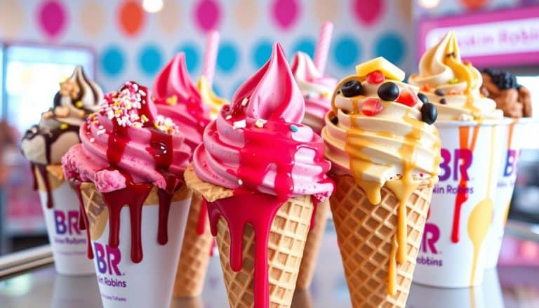 baskin robbins ice cream menu