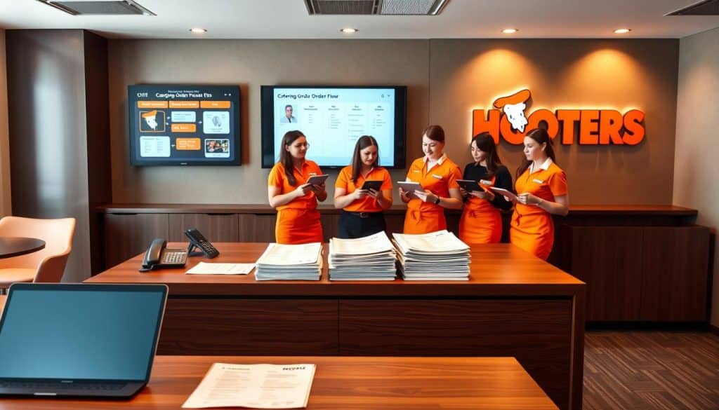 Hooters Catering Order Process