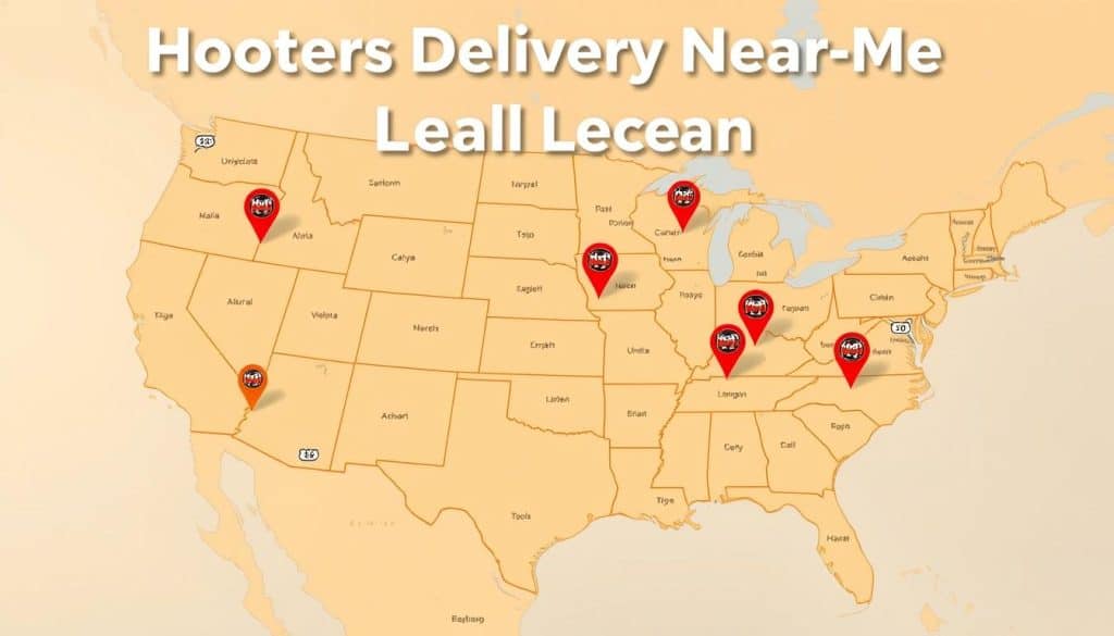 Hooters Delivery Locations Map