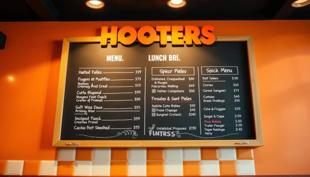 Hooters Lunch Menu Prices