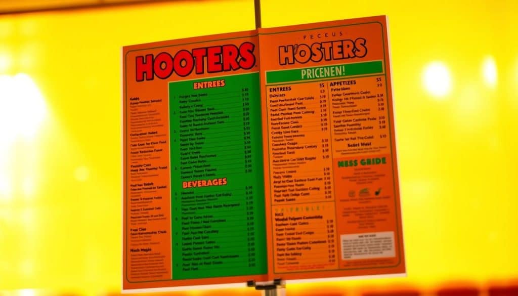 Hooters Menu Pricing Guide