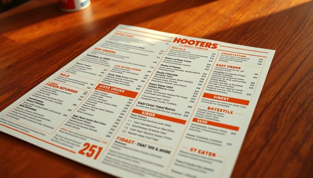 Hooters Menu Pricing Guide
