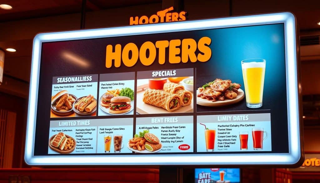 Hooters Menu Specials