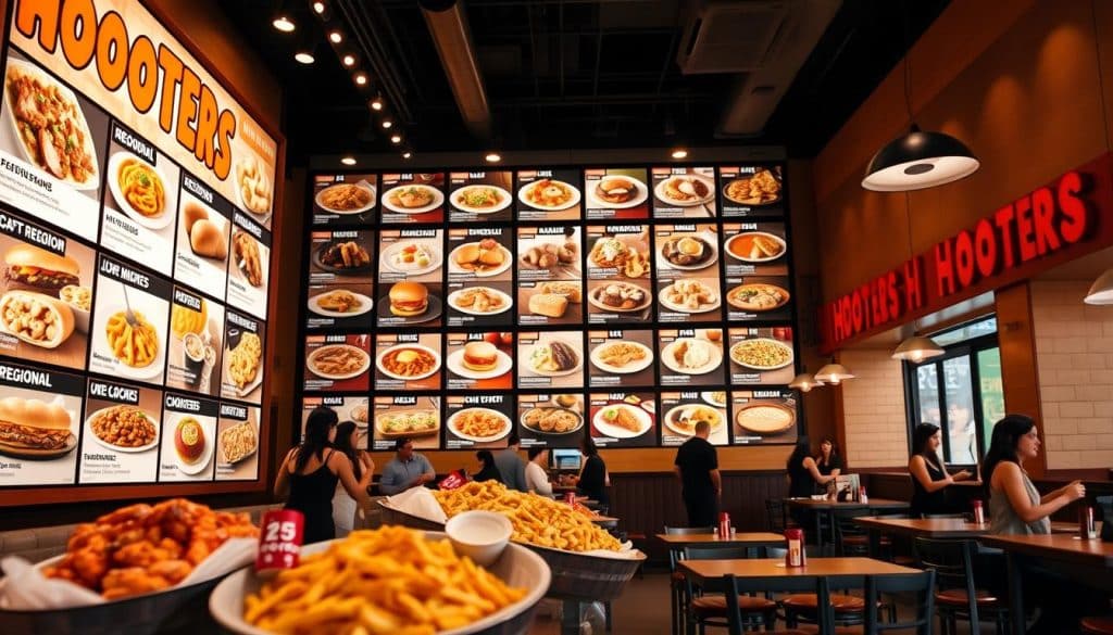 Hooters Regional Menu Variations