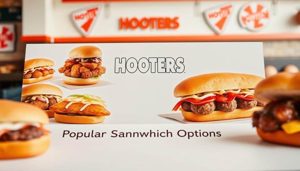 Hooters Sandwich Takeout Menu