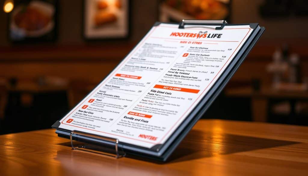 Hooters Side Dishes Pickup Menu
