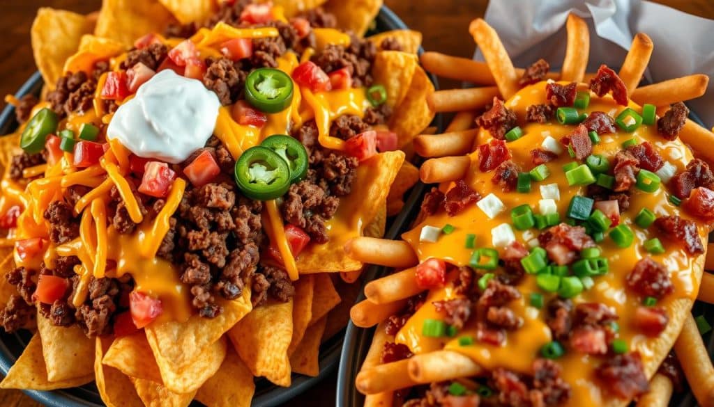 Hooters Signature Nachos and Loaded Fries
