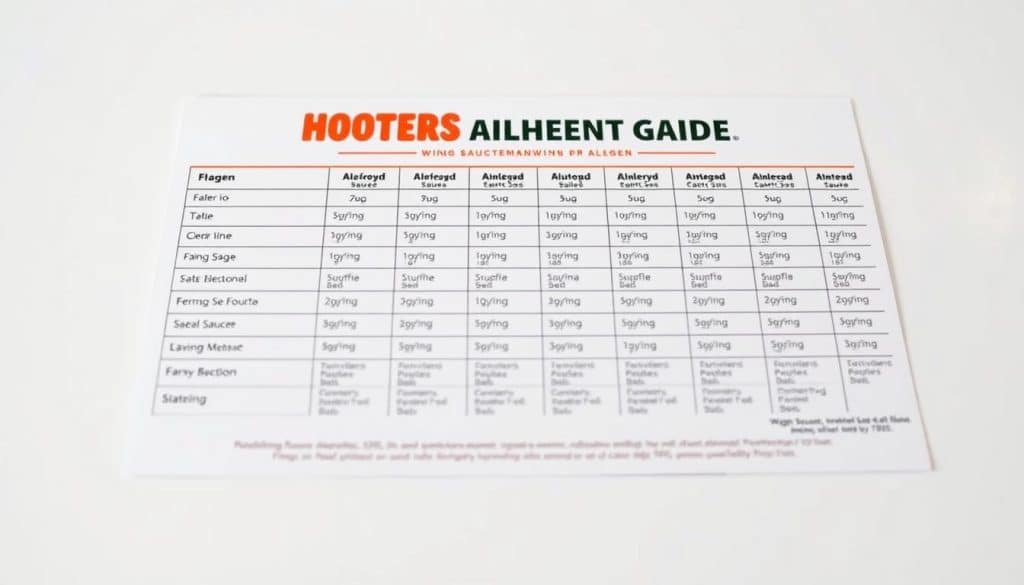 Hooters Wing Sauce Allergen Guide