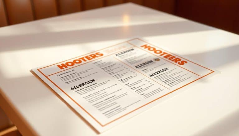 hooters allergen menu