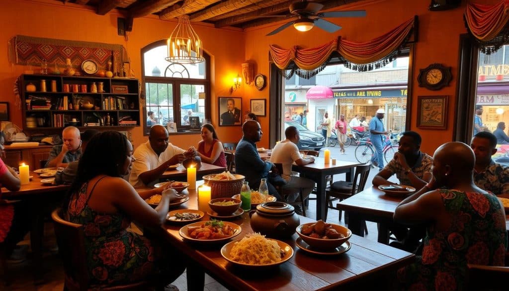 African dining experience Texas