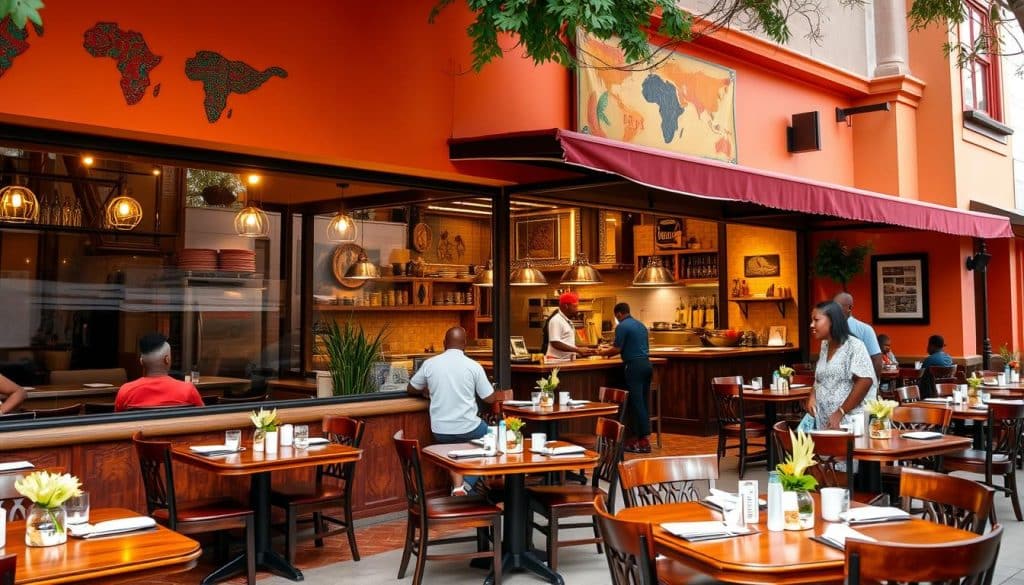 African restaurant Texas
