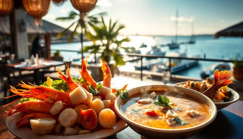 Thai seafood cuisine
