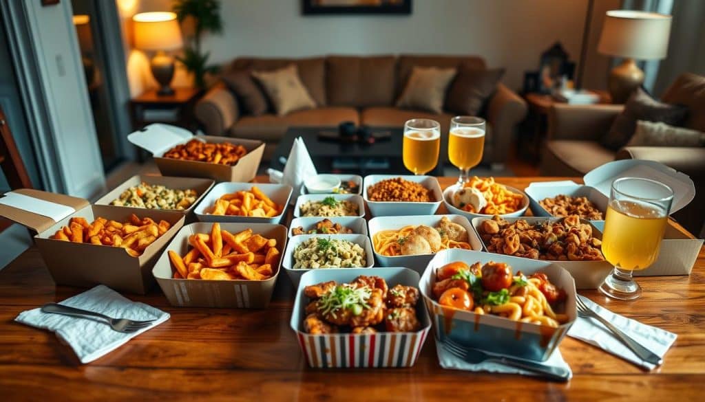at-home dining with takeout meals