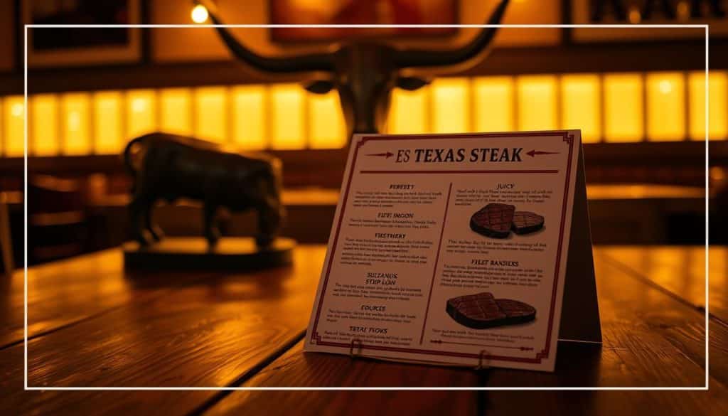 delicious steak menu texas