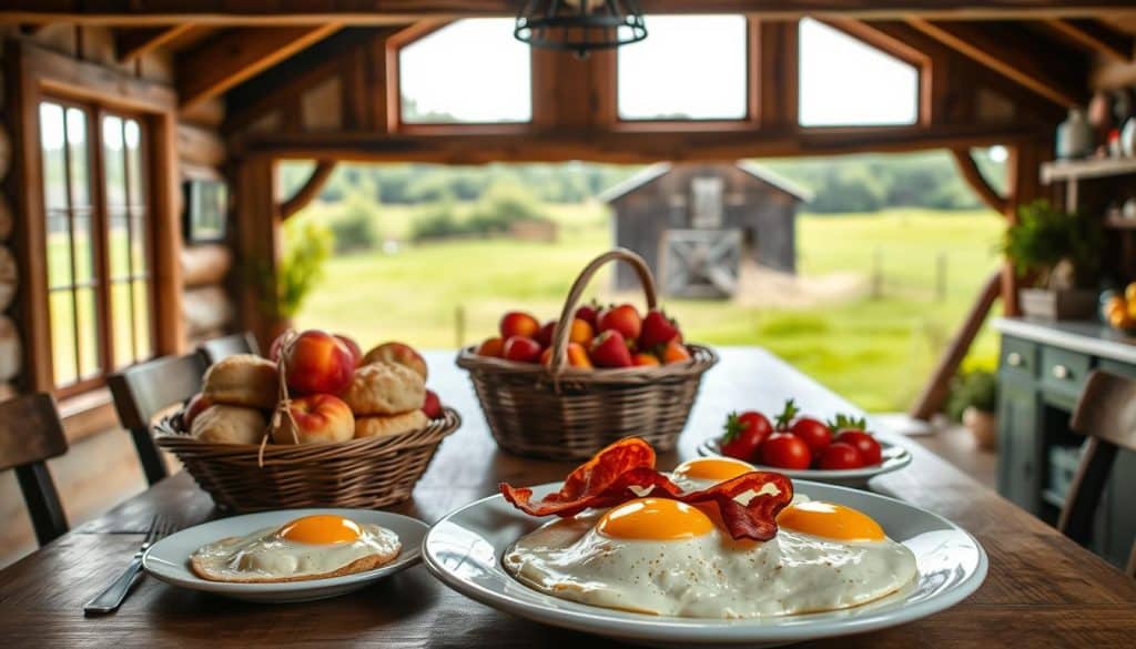 farm-to-table breakfast in Texas