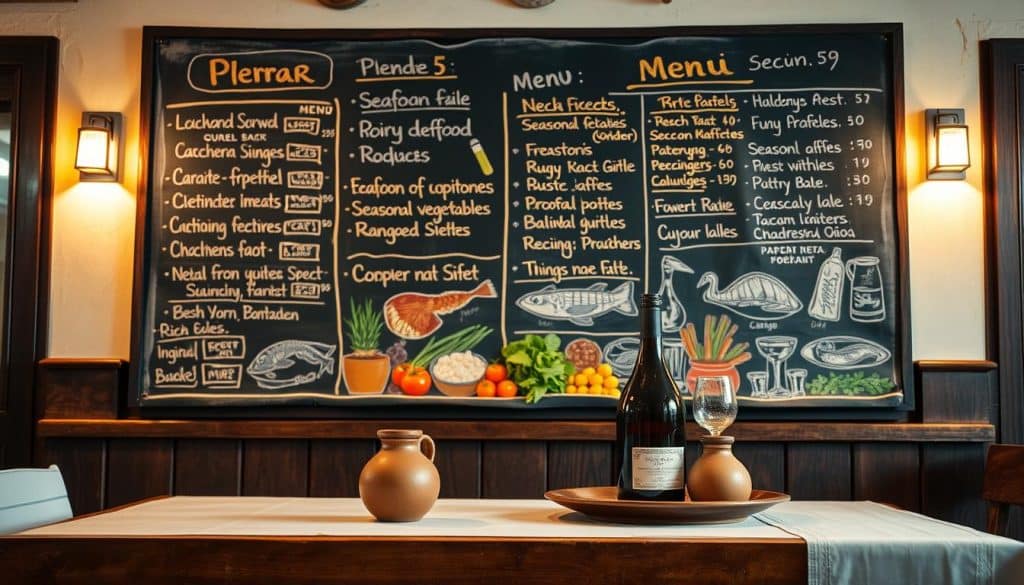 greek restaurant menu