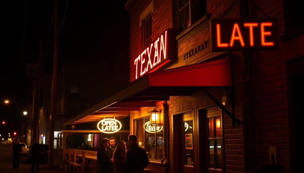 open late restaurant Texas