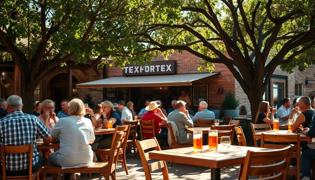outdoor seating restaurant texas