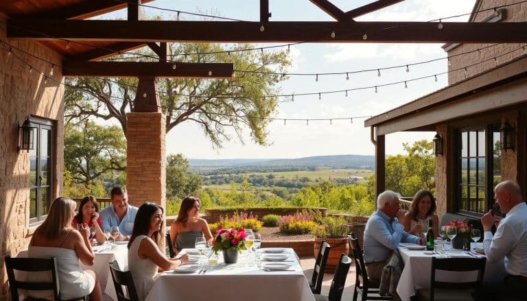 outdoor seating restaurant texas