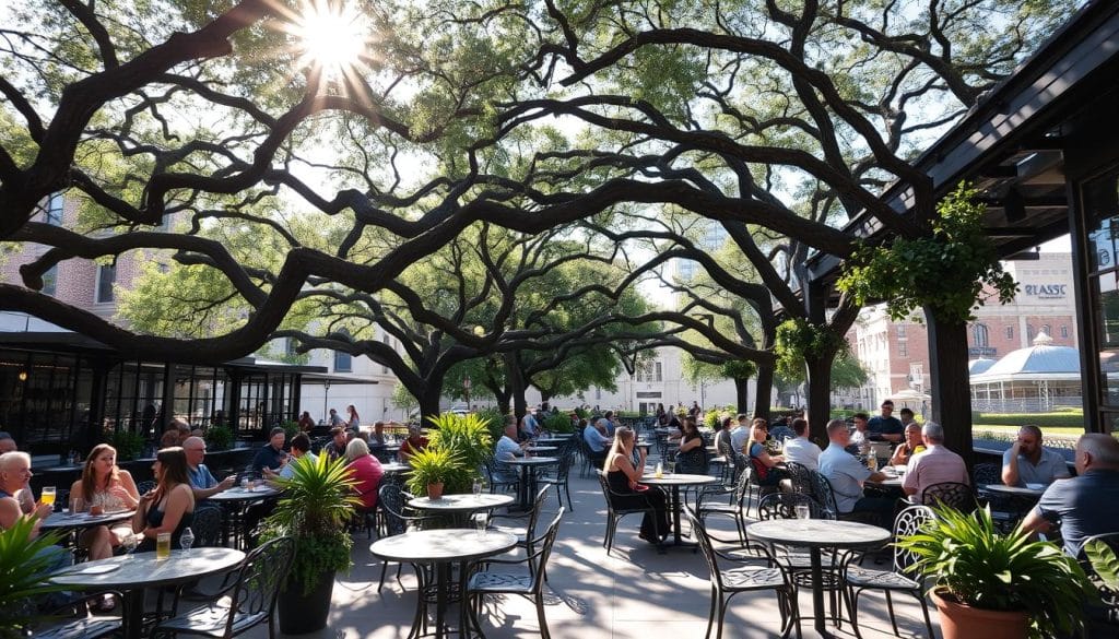 outdoor seating restaurants in Austin