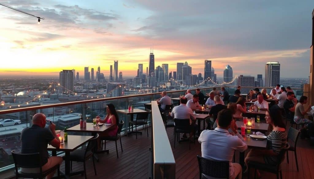 rooftop dining experience Texas