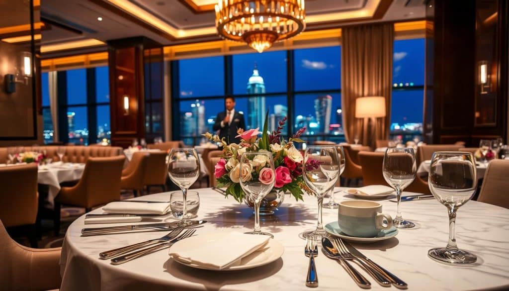 upscale dining experience