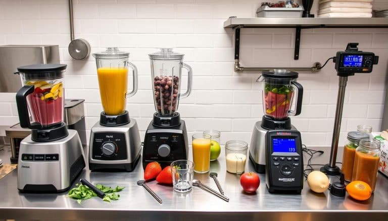 Commercial blender testing setup - best commercial blender for smoothies 2025 review