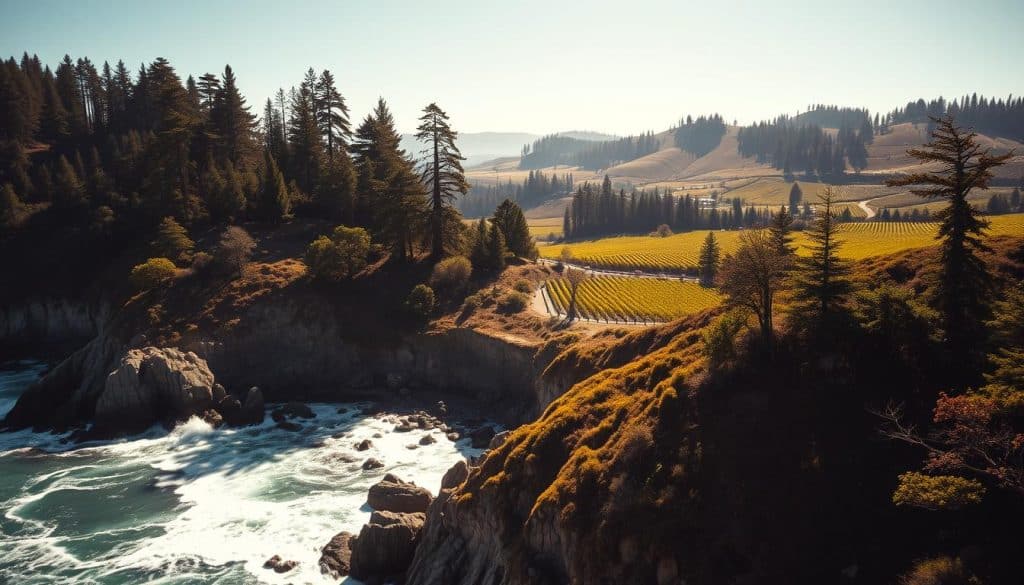 Distinct ambiances in California and Oregon