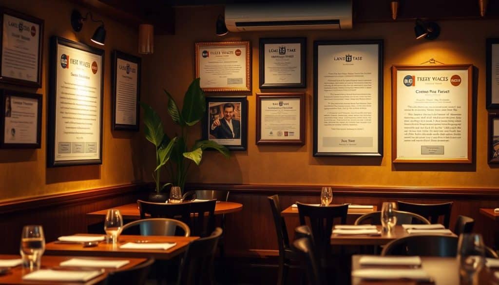 customer reviews and culinary awards